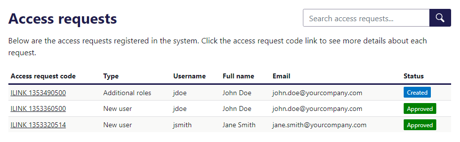 Access Requests