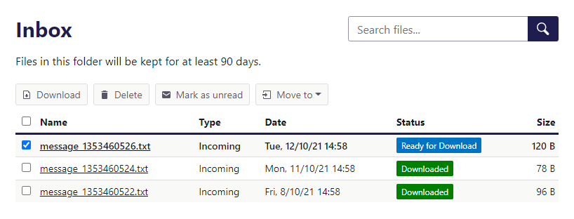 Inbox Folder