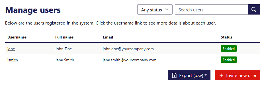 User Management